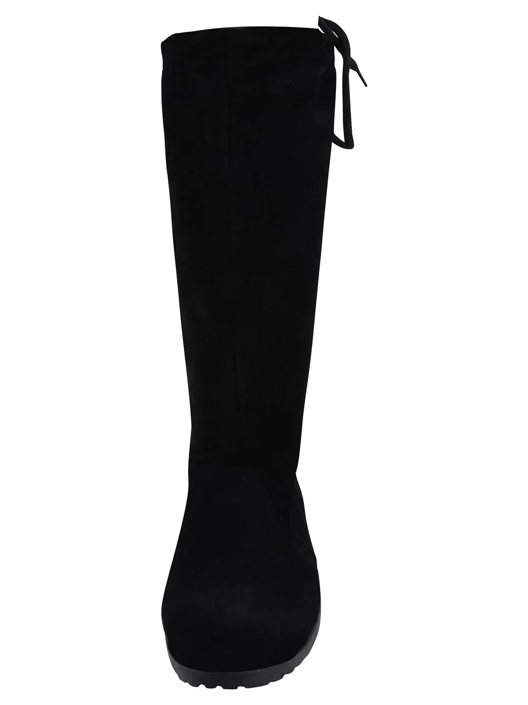 Women’s Knee-High Stretch Boots with Flat Heel
