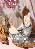 TRYME Ethnic Women's Stone Pearl Embellished Juttis