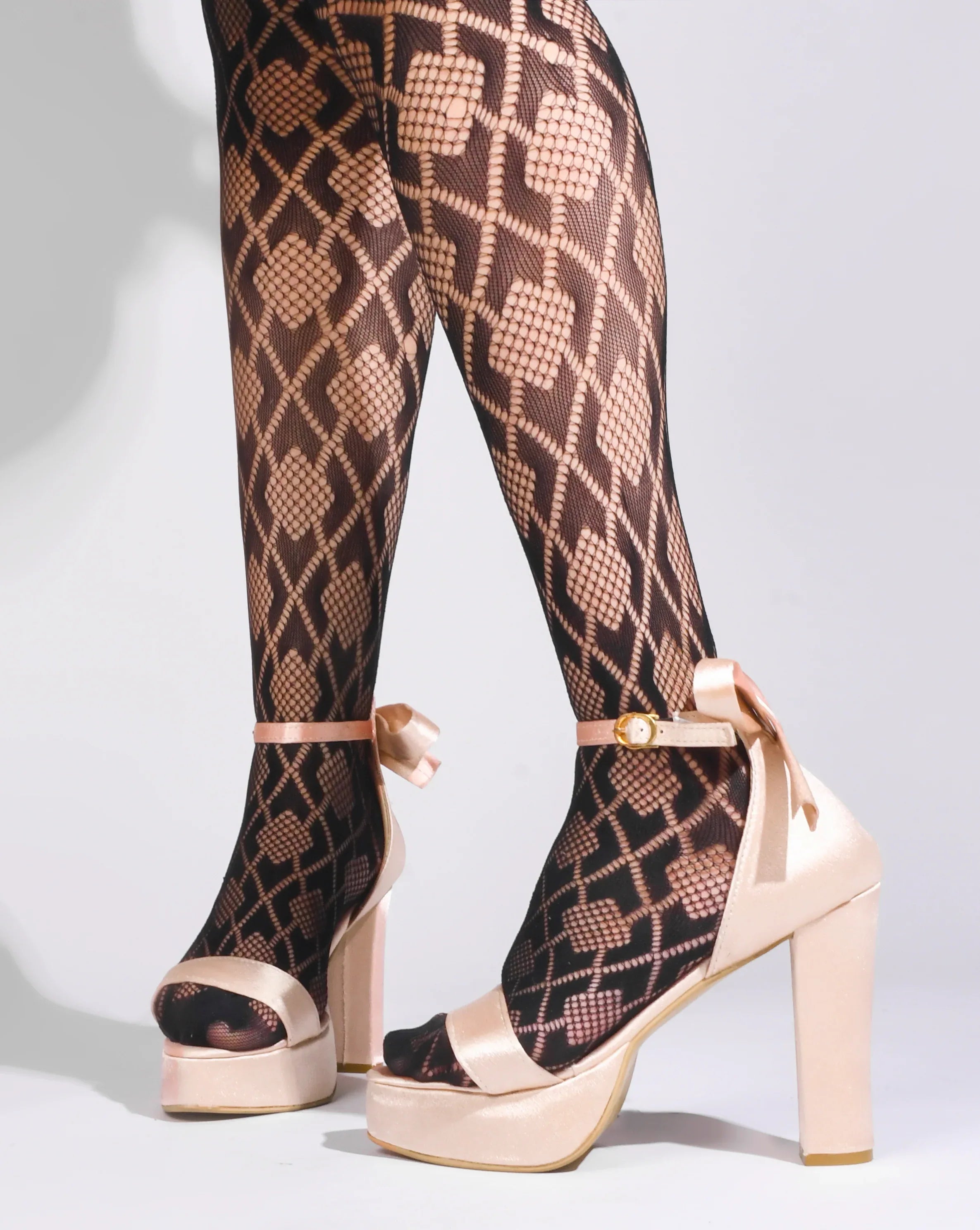 Velvet Edge Ankle-Strap Heels