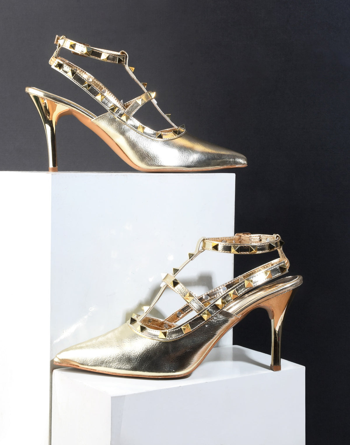 Aura Studded Stiletto Heels