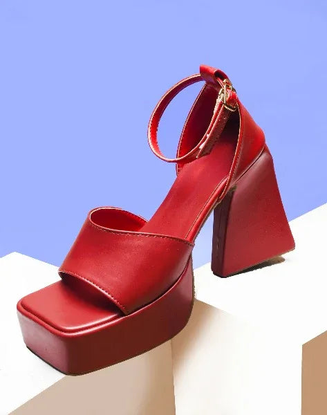 Evening Glam Cross Strap Heels