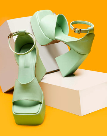 Evening Glam Cross Strap Heels