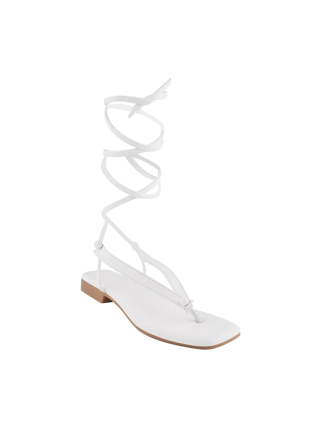 Minimal Tie-Up Strap Flats