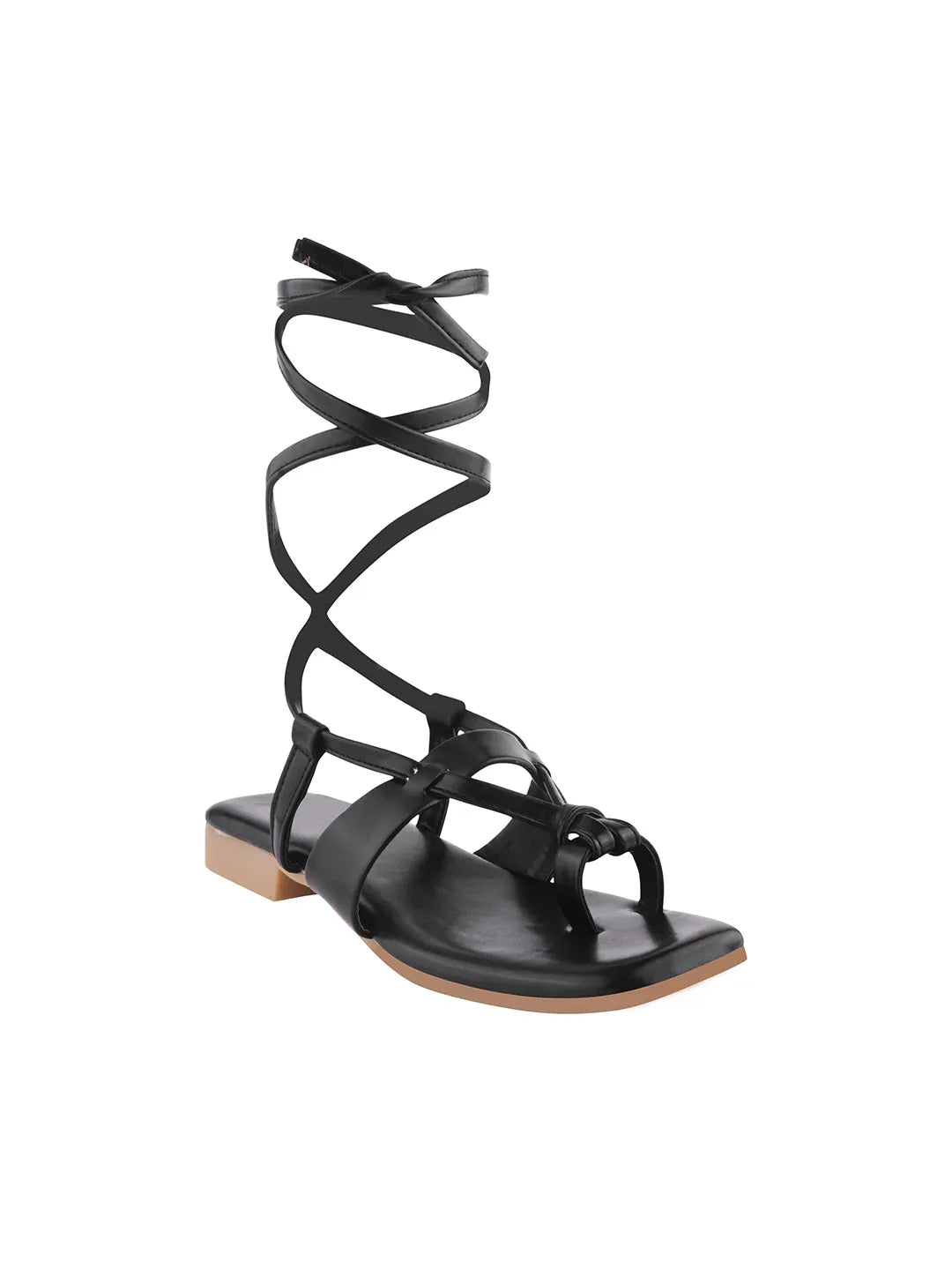 Everyday Wrap Strap Flat Sandals