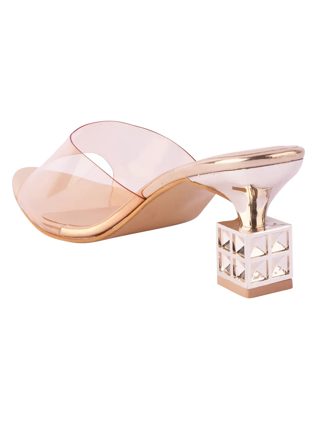 Luxe Studded Block Heel Mules