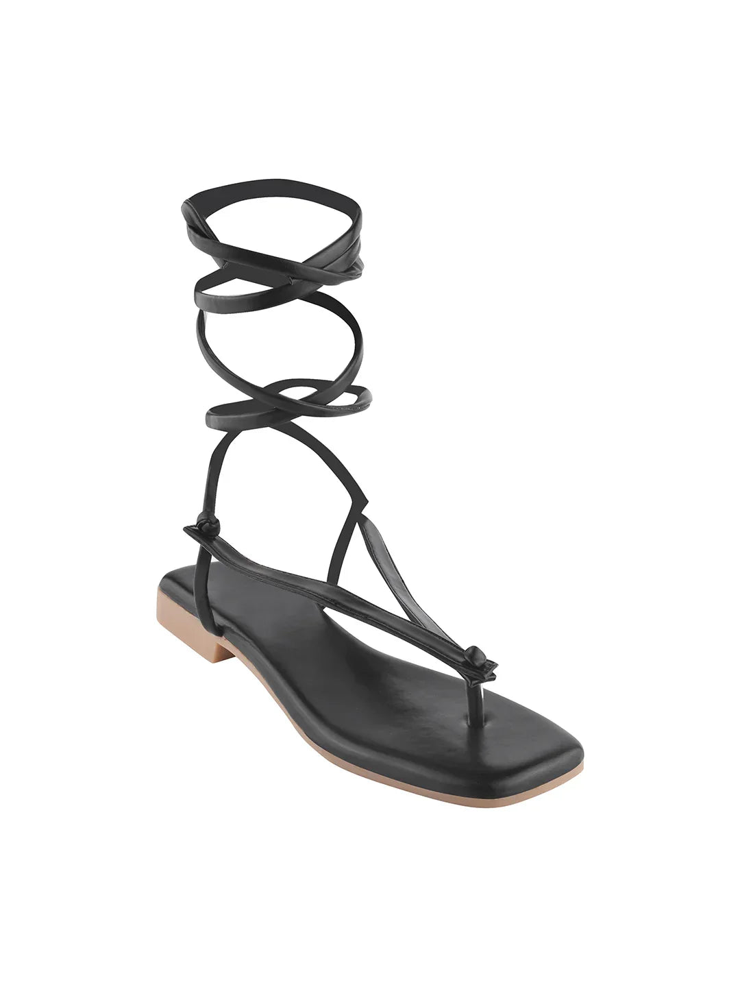 Minimal Tie-Up Strap Flats