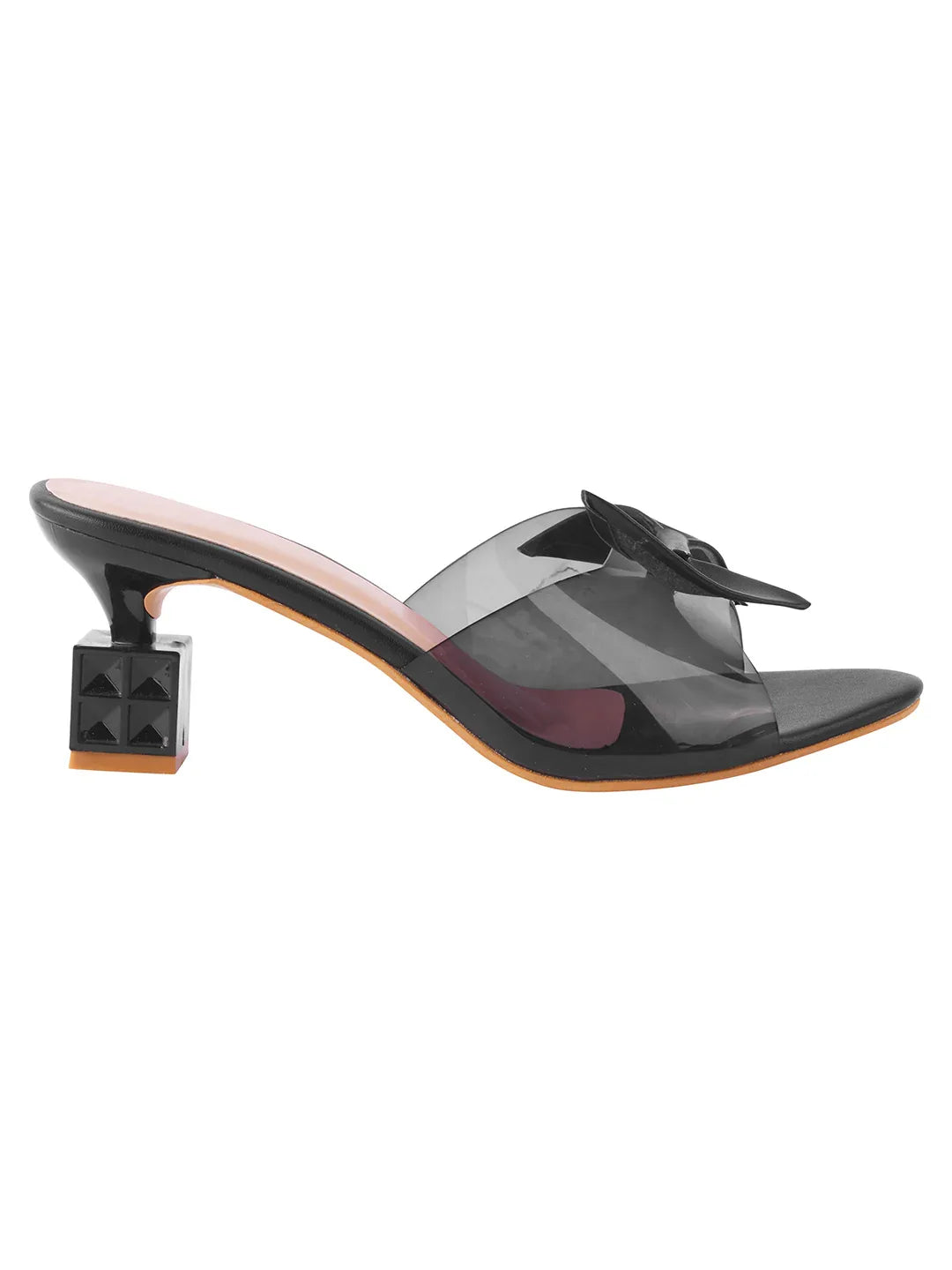 Elegant Bow Transparent Heels