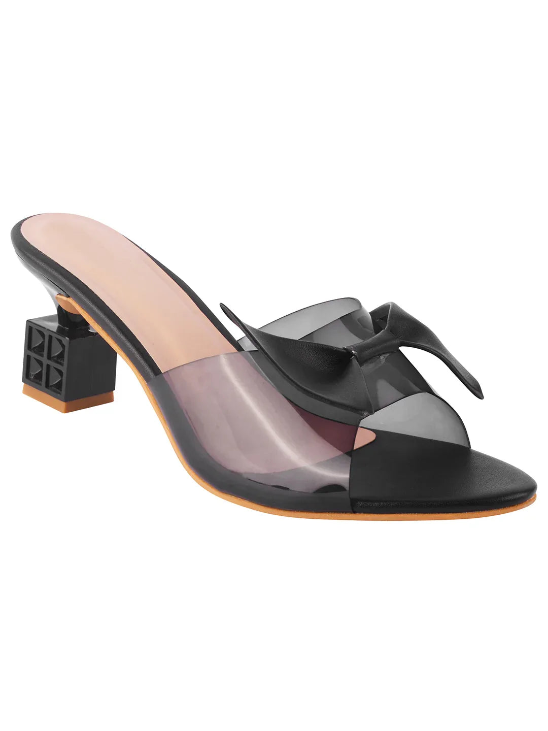 Elegant Bow Transparent Heels