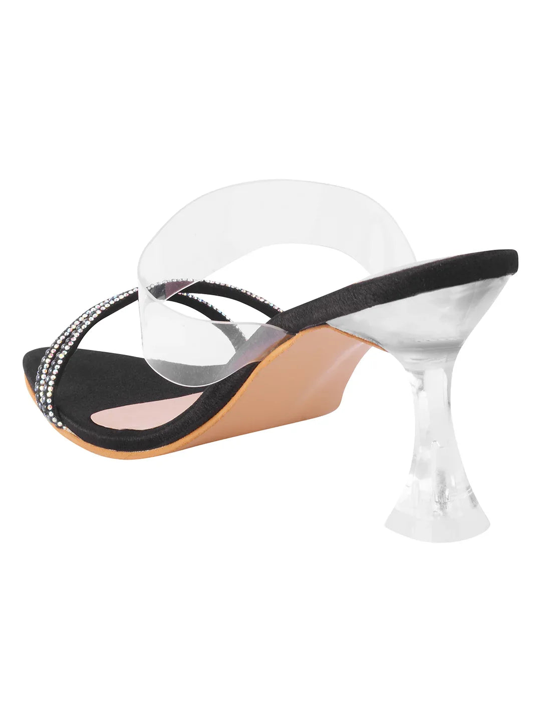 Elegant Pointed Toe Transparent Heels