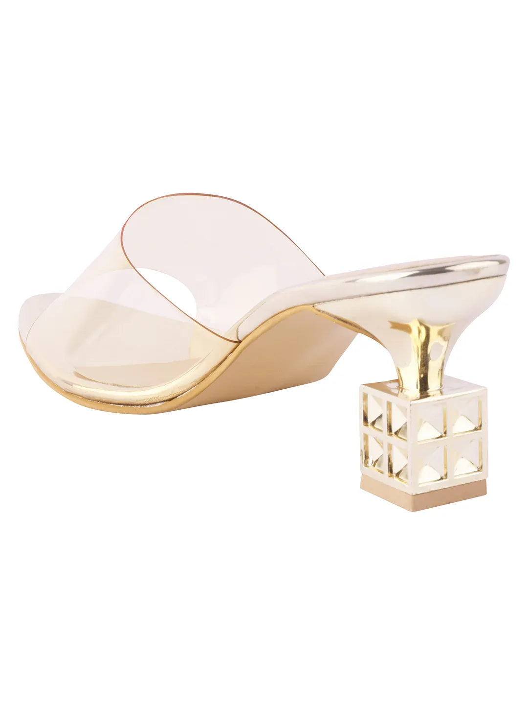 Luxe Studded Block Heel Mules