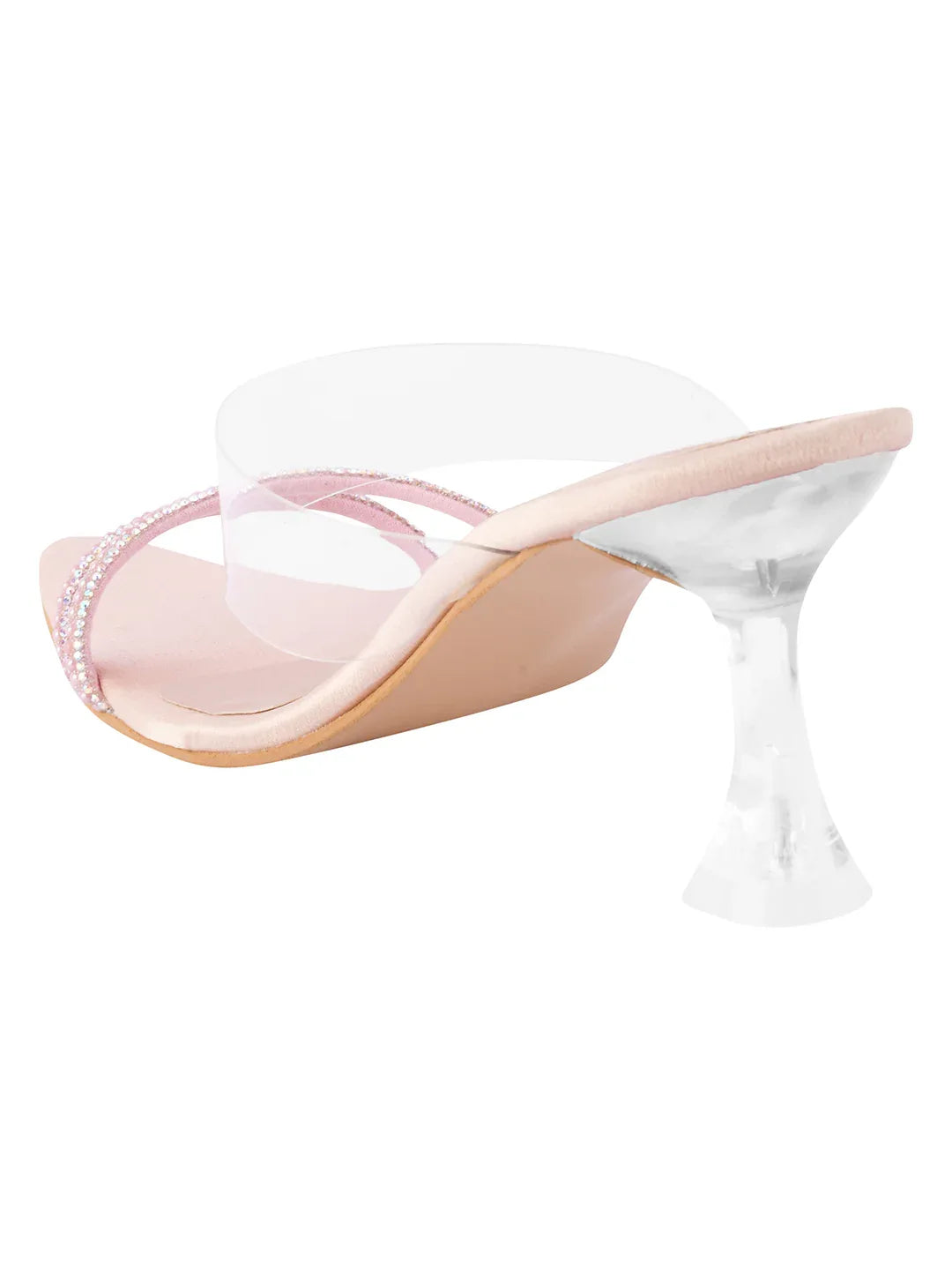 Elegant Pointed Toe Transparent Heels