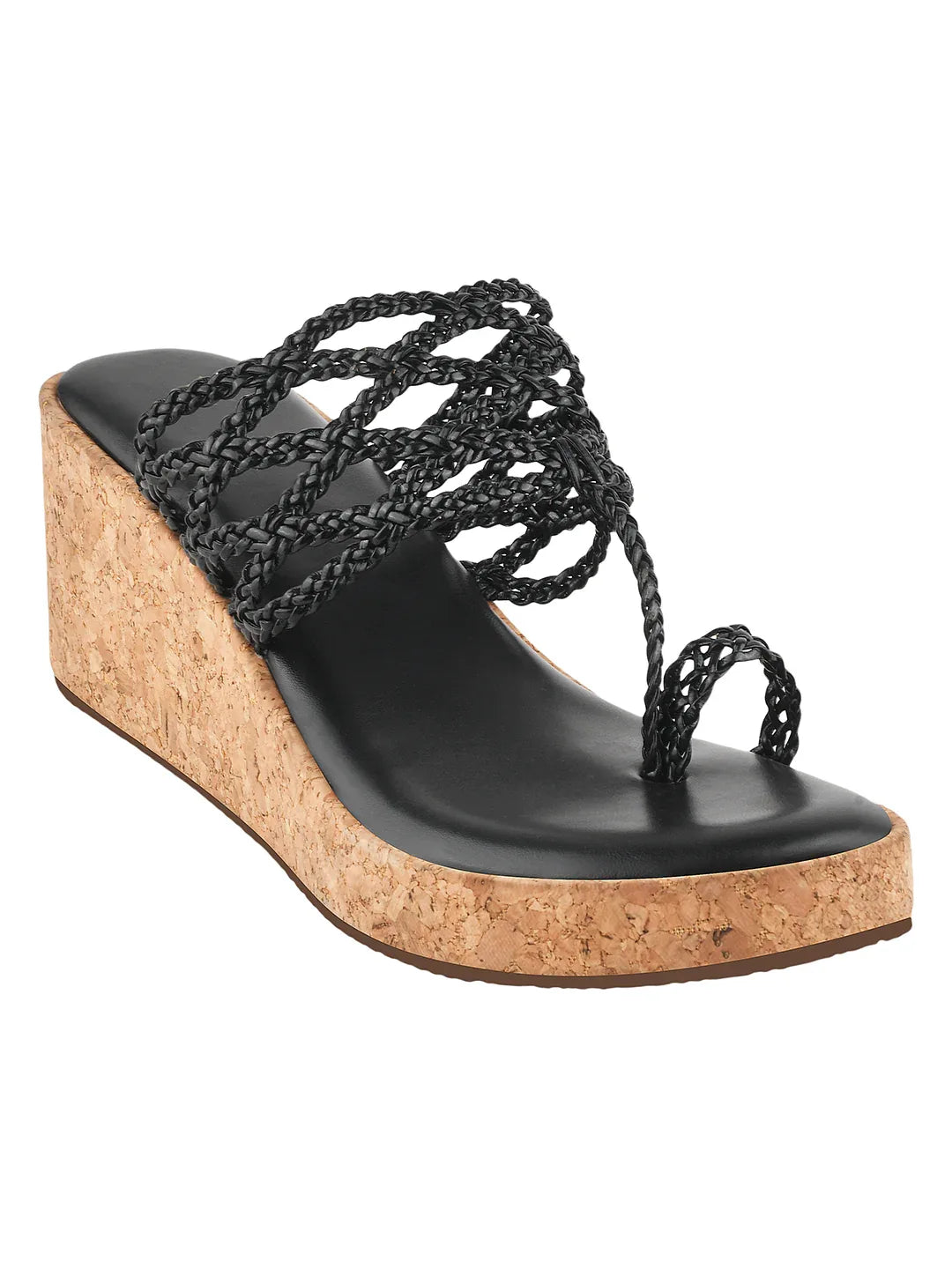 Braided Comfort Cork Wedges