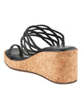 Braided Comfort Cork Wedges