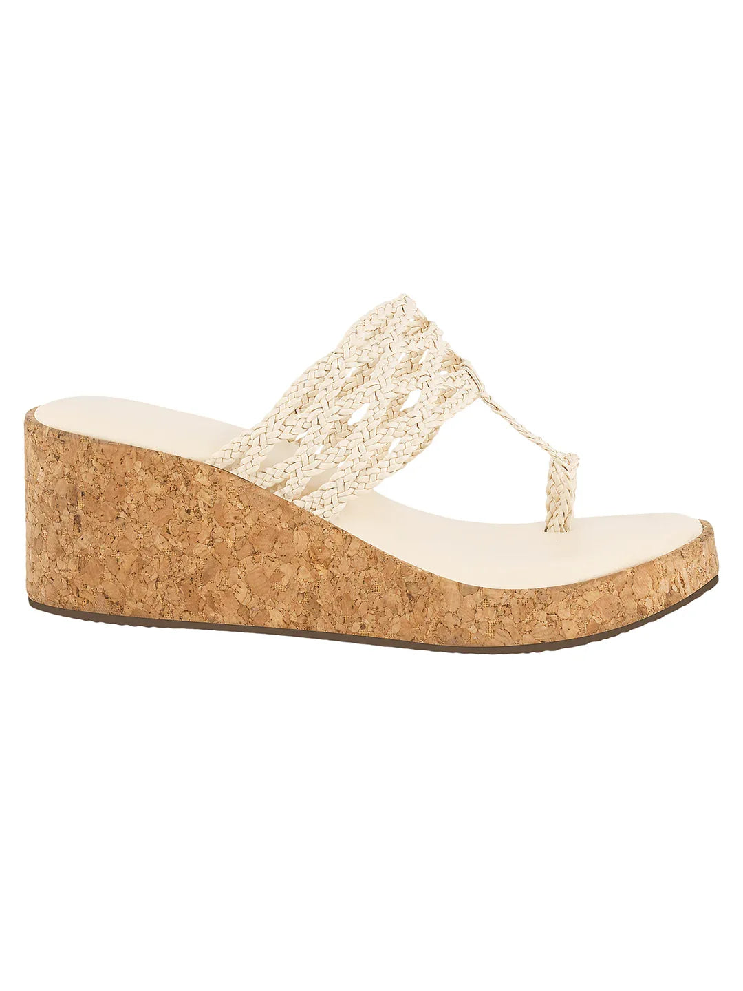 Braided Comfort Cork Wedges