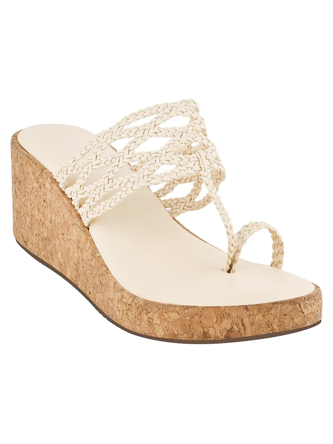 Braided Comfort Cork Wedges