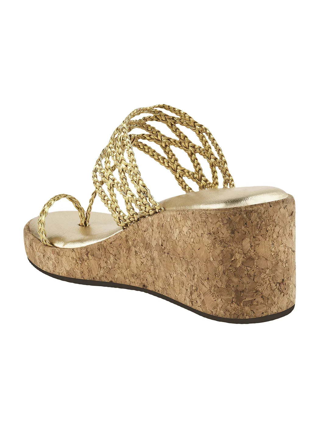 Braided Comfort Cork Wedges