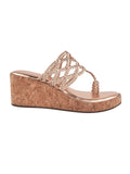 Braided Comfort Cork Wedges