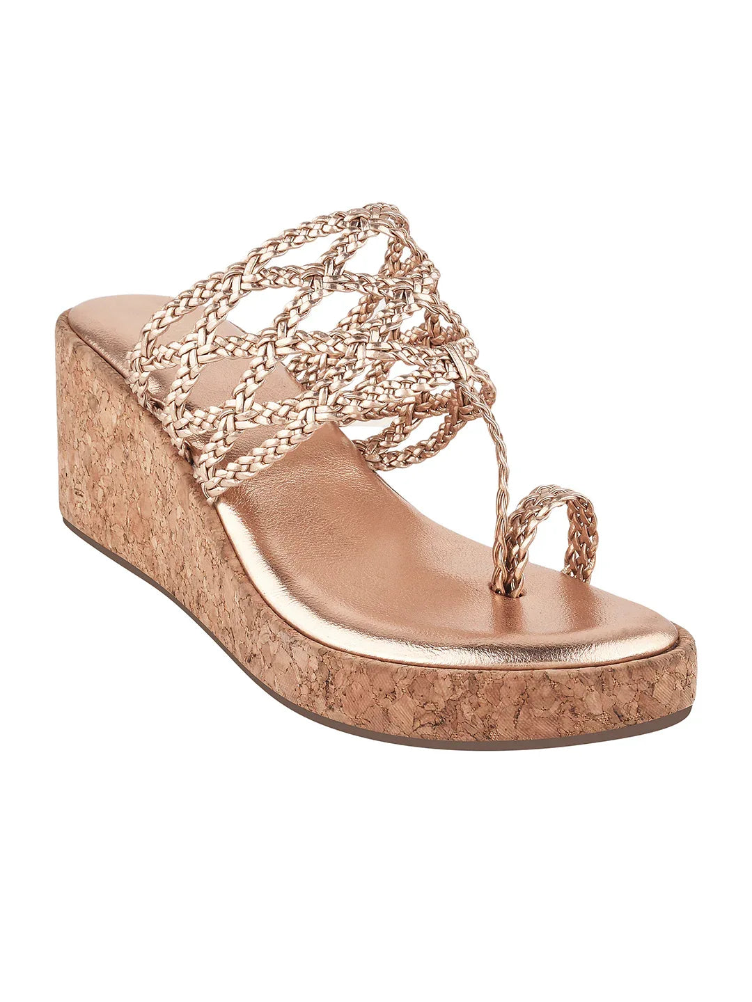 Braided Comfort Cork Wedges