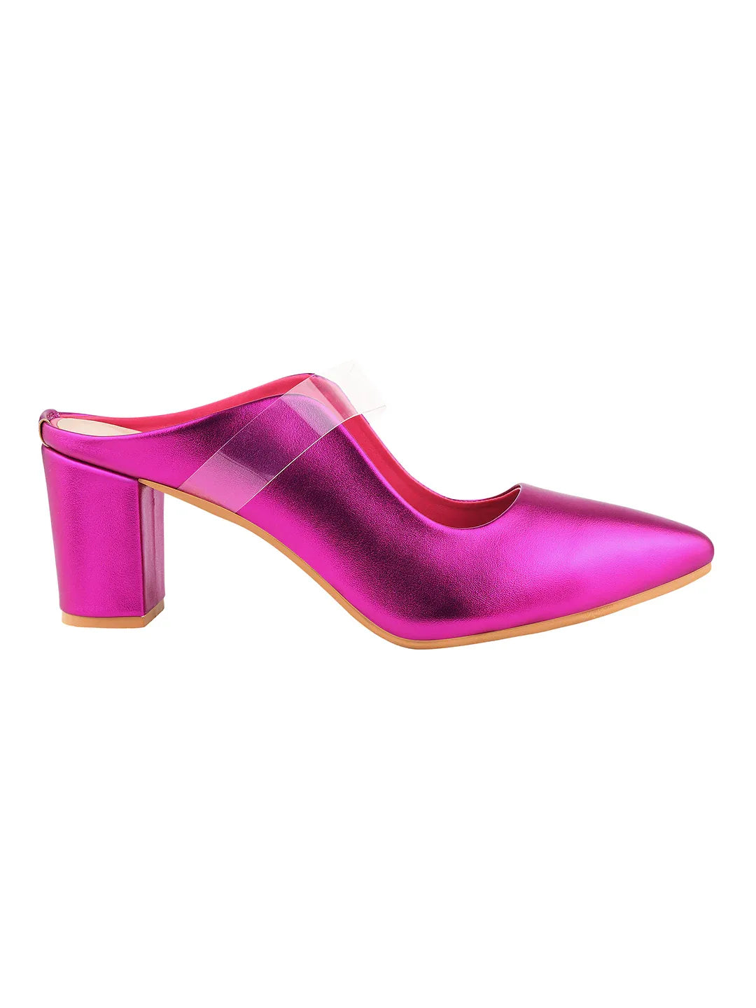 TRYME Comfortable Stylish Alluring Mules Light Weight Trendy Block Heels For Women & Girls