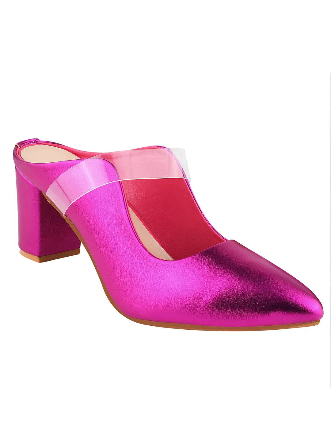 TRYME Comfortable Stylish Alluring Mules Light Weight Trendy Block Heels For Women & Girls