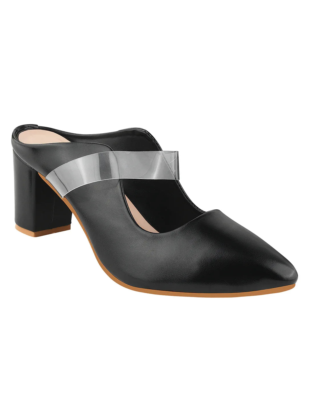 TRYME Comfortable Stylish Alluring Mules Light Weight Trendy Block Heels For Women & Girls
