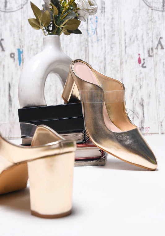 TRYME Comfortable Stylish Alluring Mules Light Weight Trendy Block Heels For Women & Girls