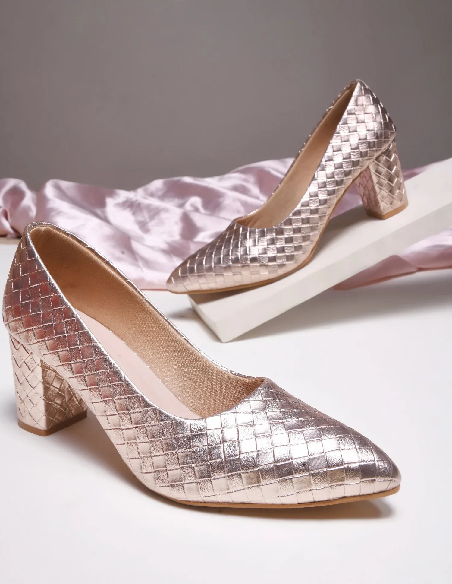 TRYME Comfortable Stylish Alluring Pumps Light Weight Trendy Block Heels For Women & Girls