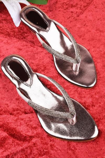 Elegant Embellished Wedge Sandals