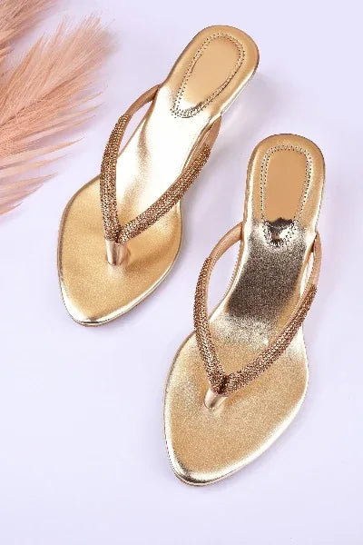 Elegant Embellished Wedge Sandals