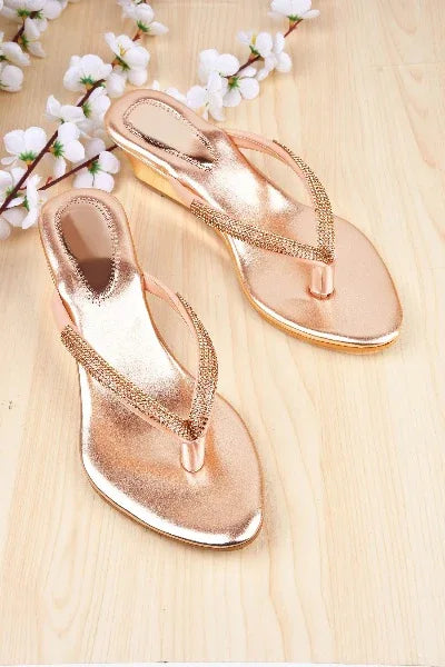 Elegant Embellished Wedge Sandals
