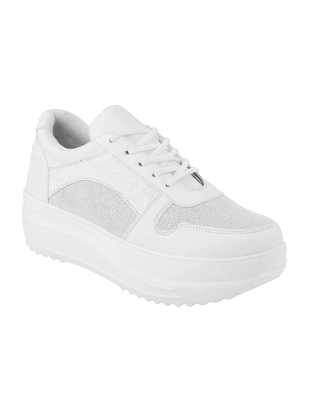 TRYME Bold Casual Mesh Lace Up Sneakers For Women's