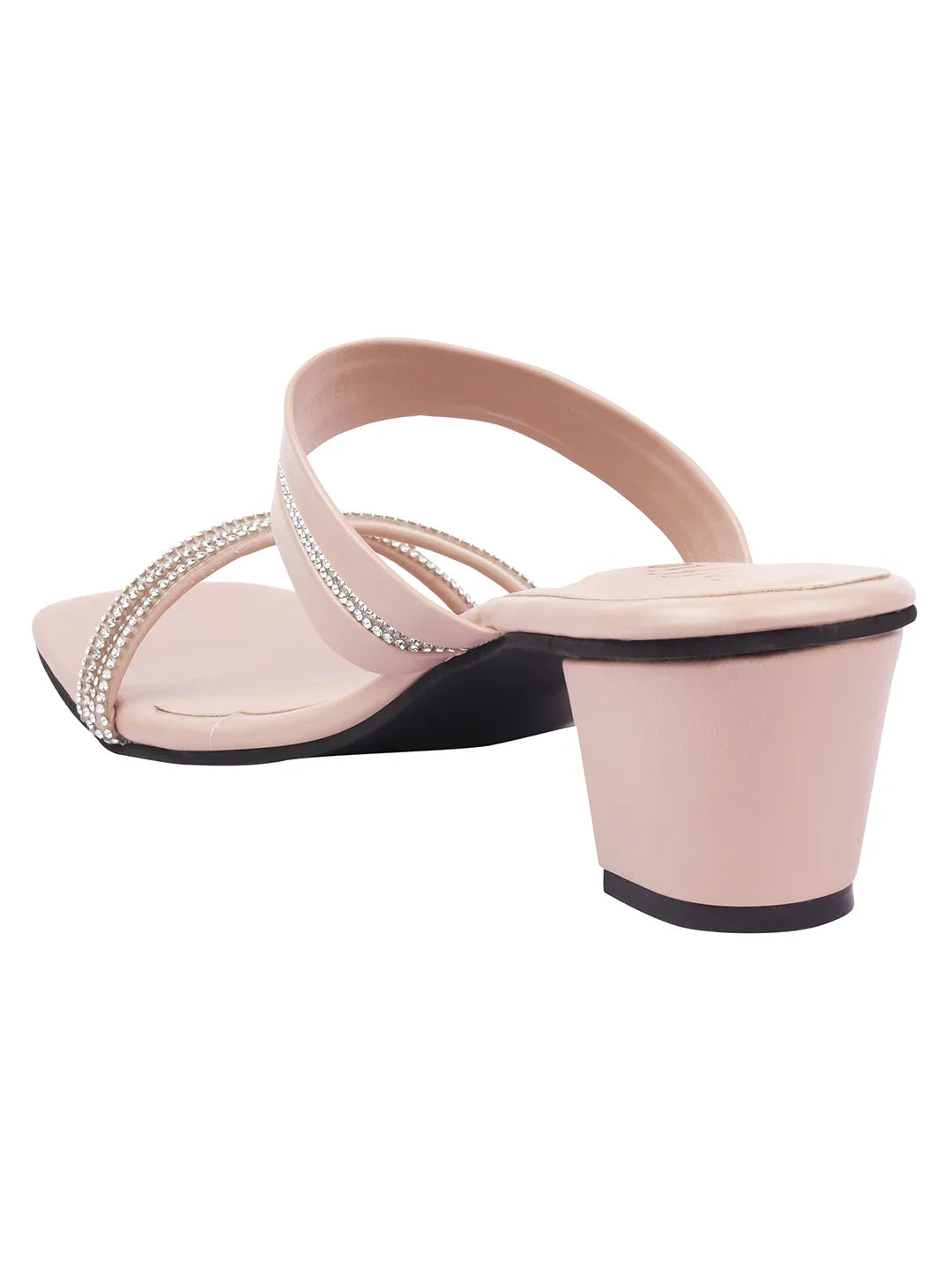 Elegant Shimmer Strap Heels