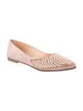 TRYME Round cut Pearl Stone Embellished Ethnic Juttis