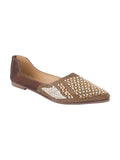 TRYME Ethnic Women's Stone Pearl Embellished Juttis