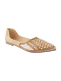 TRYME Ethnic Women's Stone Pearl Embellished Juttis