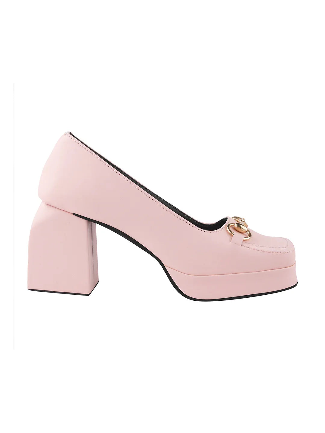 Classic Charm Block Heel Pumps