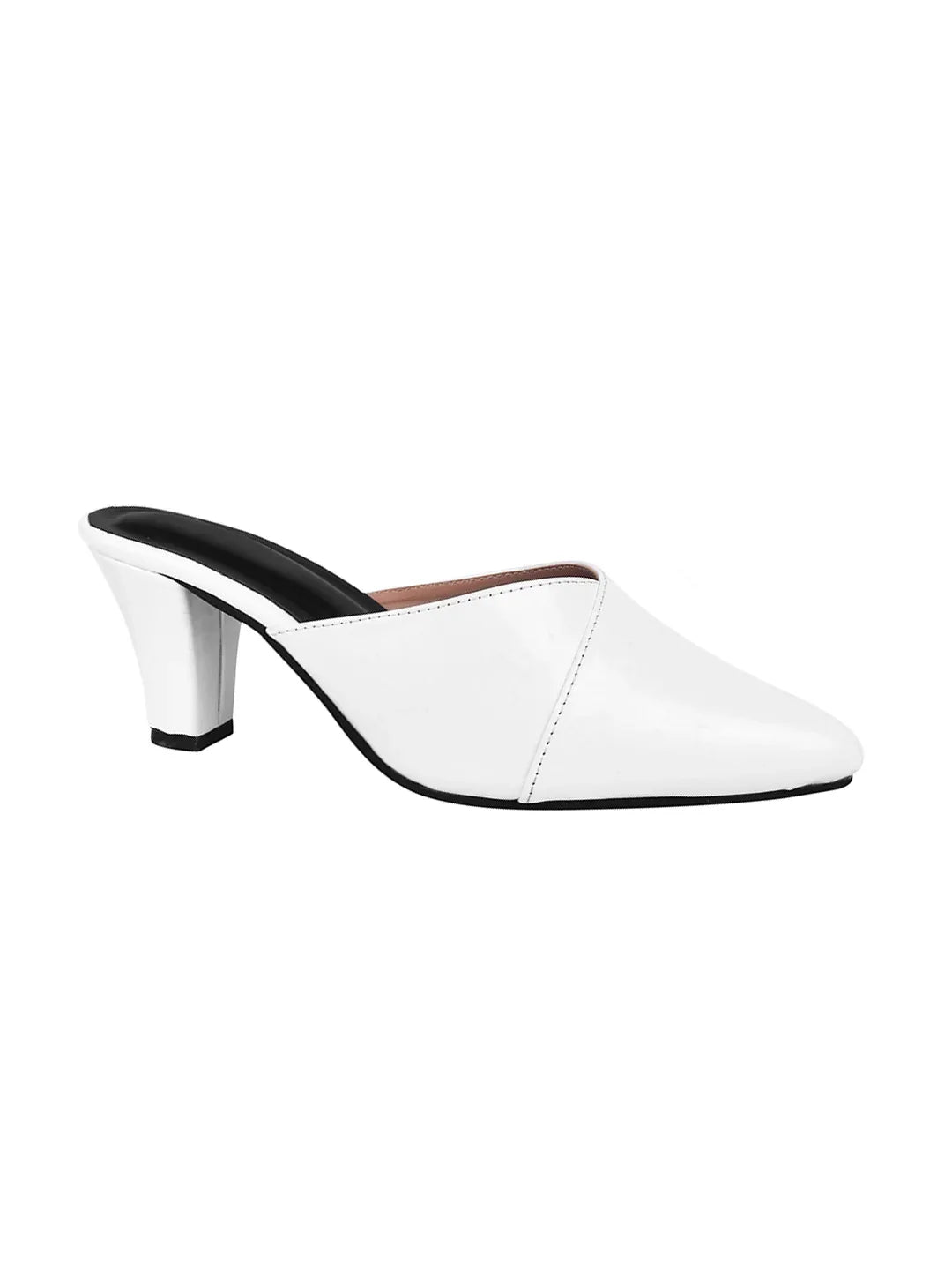 Classic Pointed-Toe Block Heel Mules
