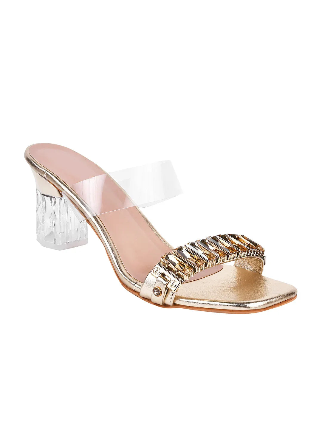 Diamond Shine Slip-On Heels