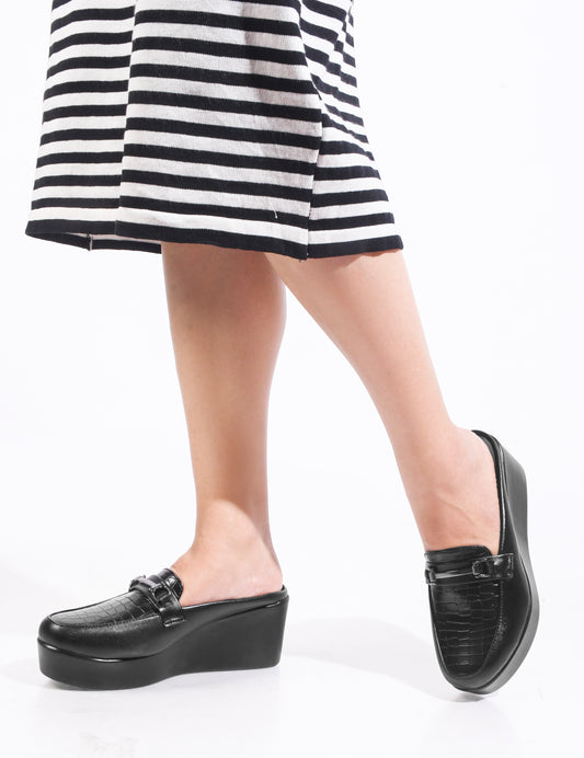 Everyday Comfort Low Wedge Slip-On Mules