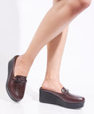 Everyday Comfort Low Wedge Slip-On Mules