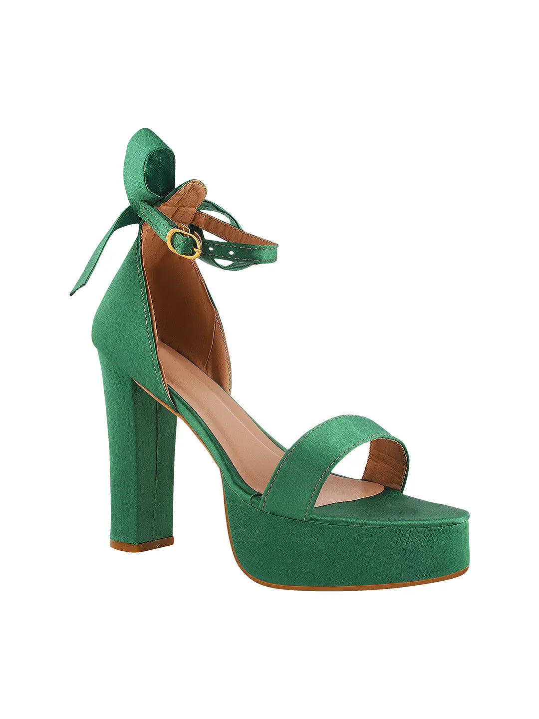 Velvet Edge Ankle-Strap Heels
