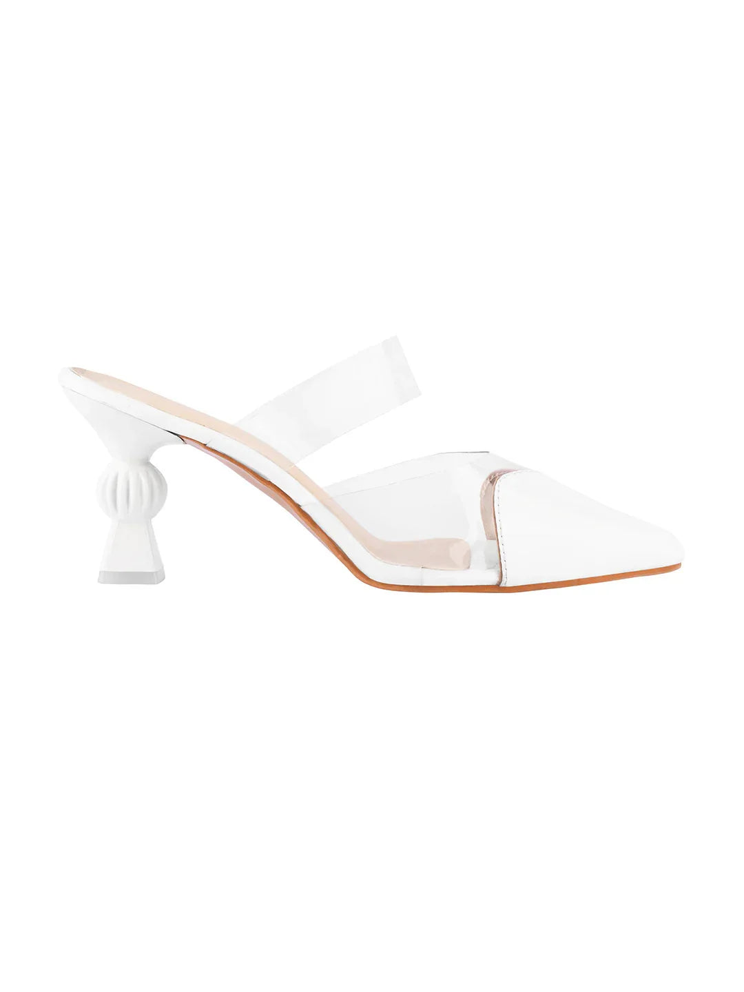 Transparent Strap Statement Heels