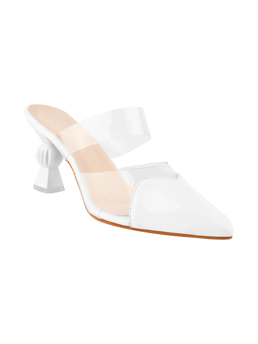 Transparent Strap Statement Heels