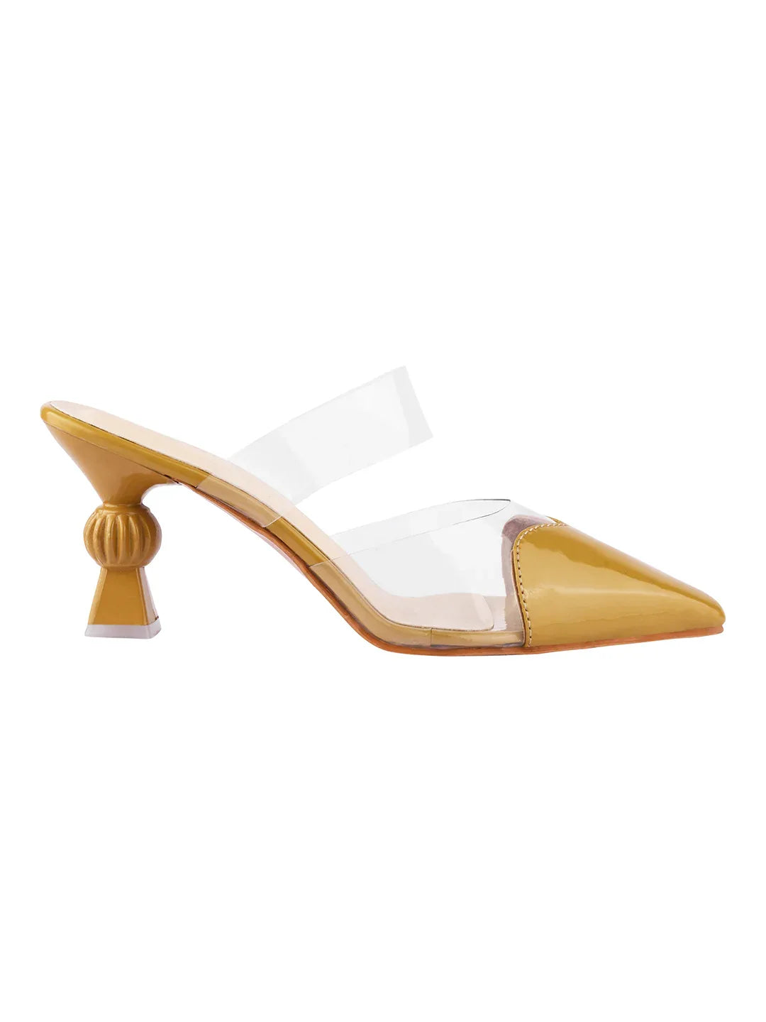 Transparent Strap Statement Heels