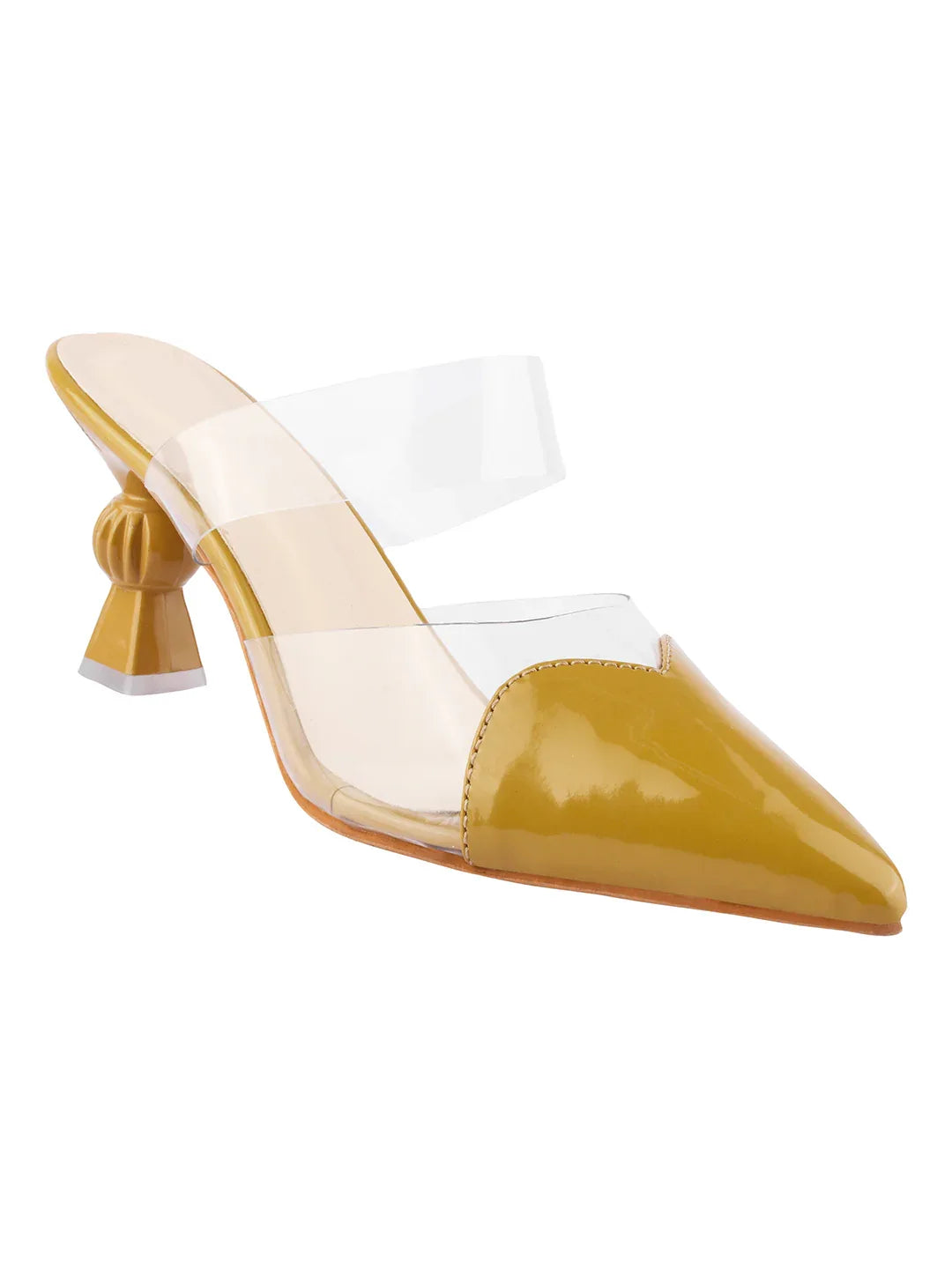 Transparent Strap Statement Heels