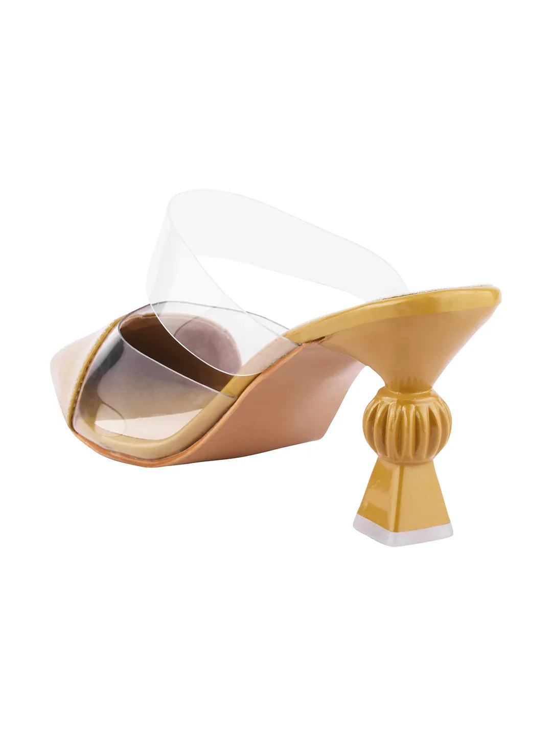 Transparent Strap Statement Heels