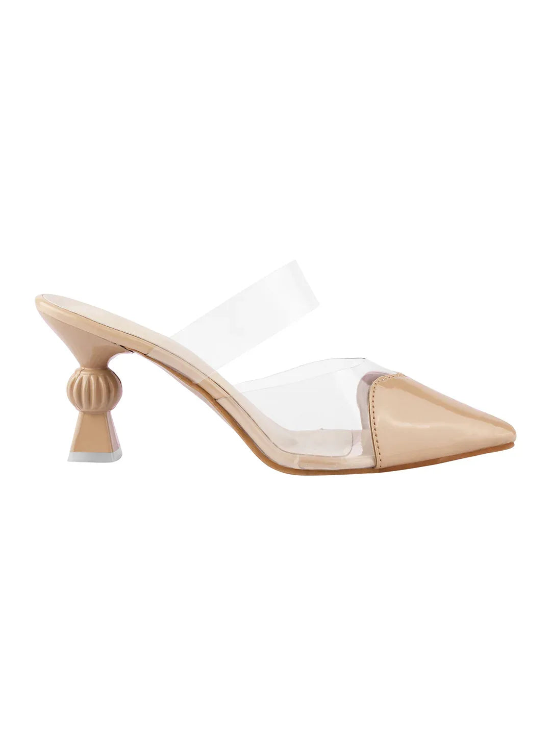 Transparent Strap Statement Heels