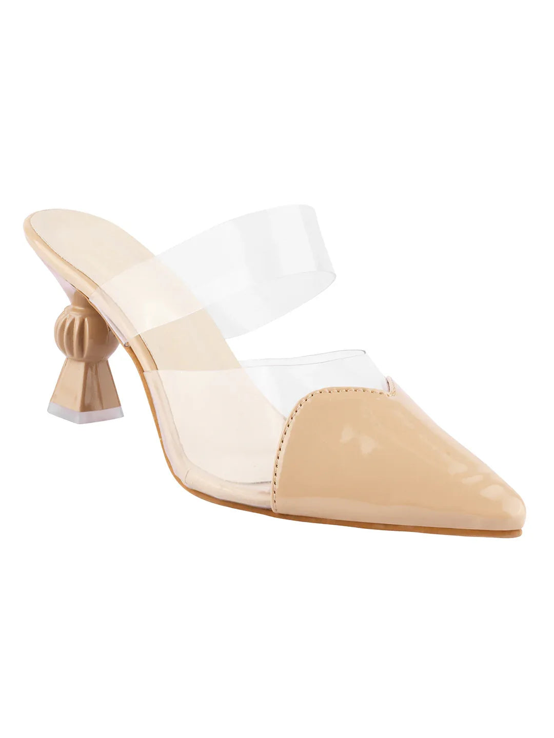 Transparent Strap Statement Heels