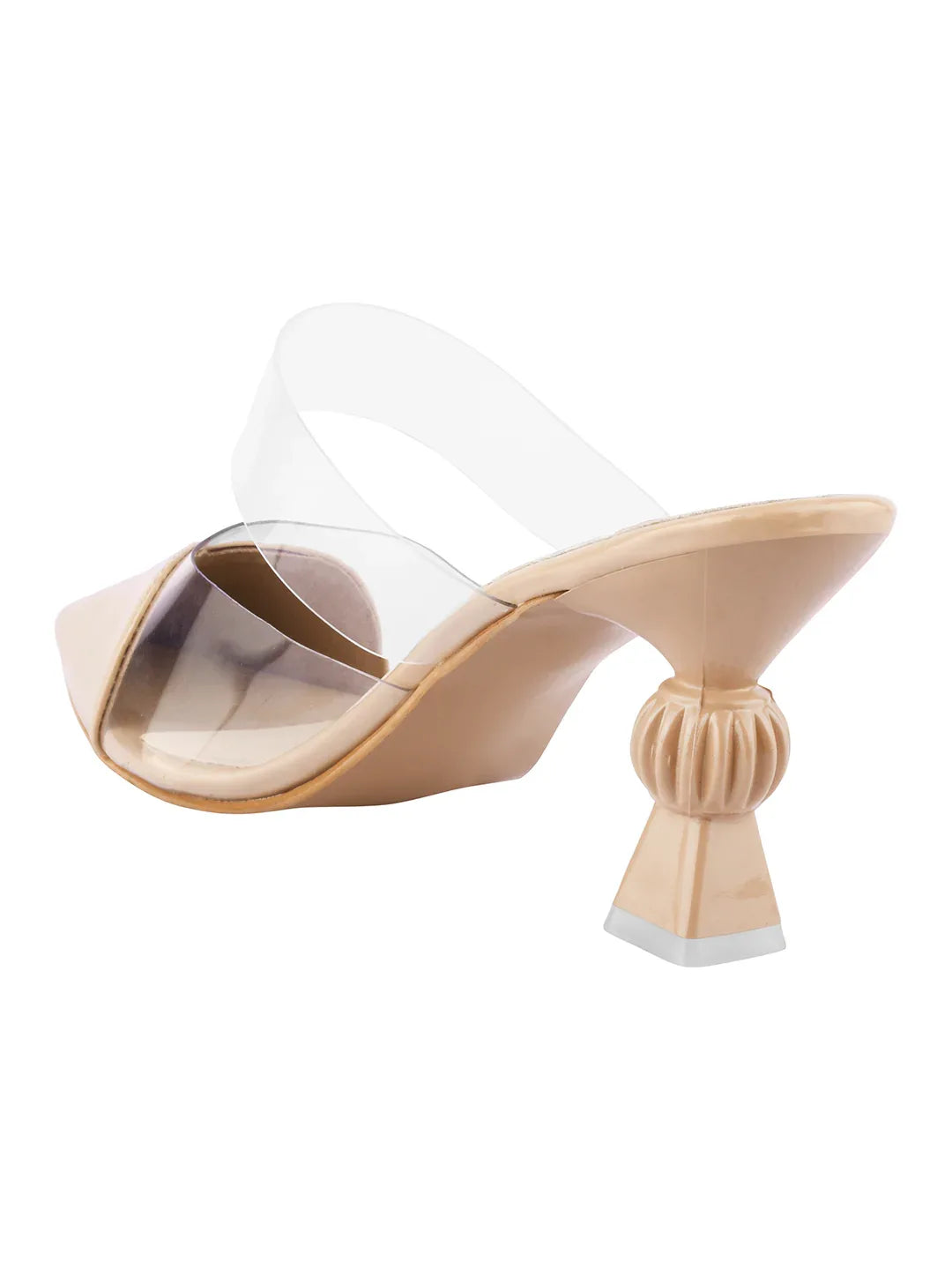 Transparent Strap Statement Heels