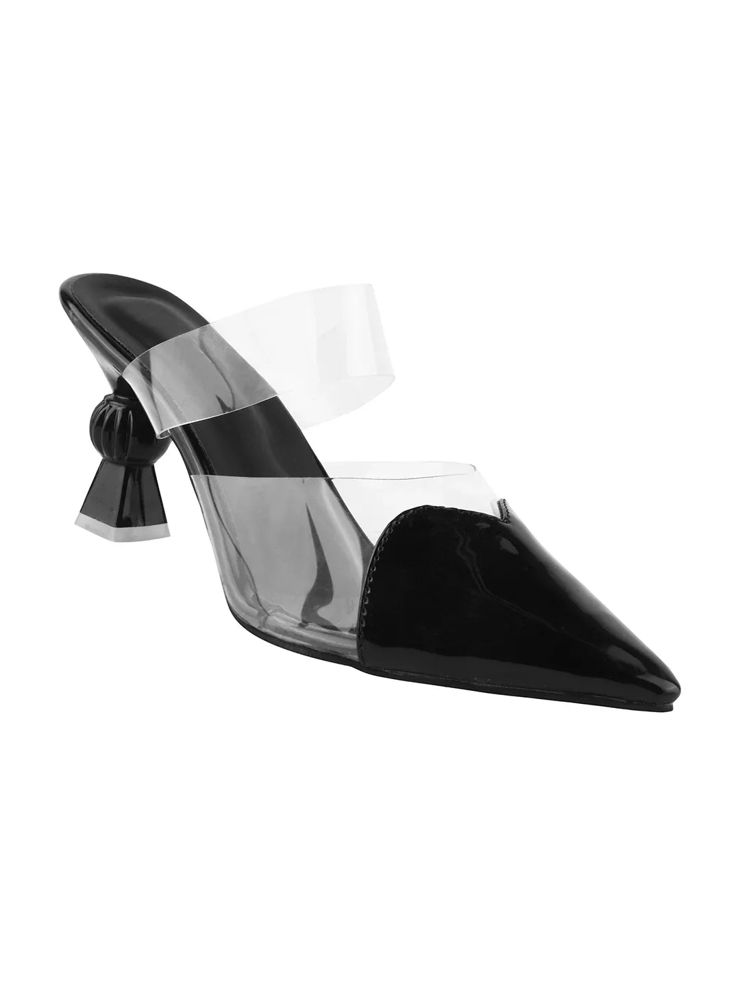 Transparent Strap Statement Heels